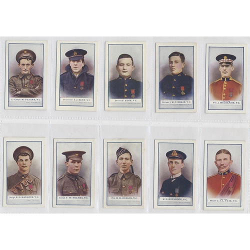 133 - Gallaher. 1915-1918 The Great War Victoria Cross Heroes series 1-8. Generally in very good condition... 