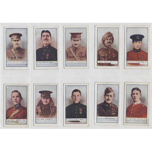 133 - Gallaher. 1915-1918 The Great War Victoria Cross Heroes series 1-8. Generally in very good condition... 