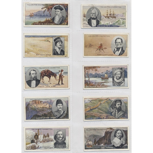 180 - F&J Smith. 1911 Famous Explorers complete set generally fair to good. Cat. £900. (See photo) (R)