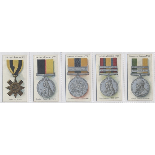 183 - Taddy. 1915 Honours and Ribbons complete set in plastic sleeves generally fair to good. Cat. £750.  ... 