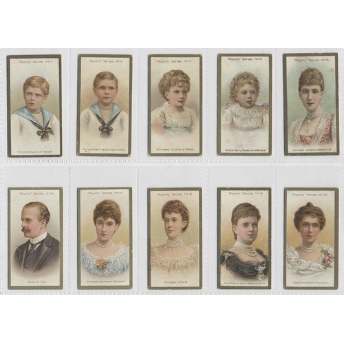 188 - Taddy. 1903 Royalty series complete set in plastic sleeves generally fair to good. Cat. £550. (See p... 