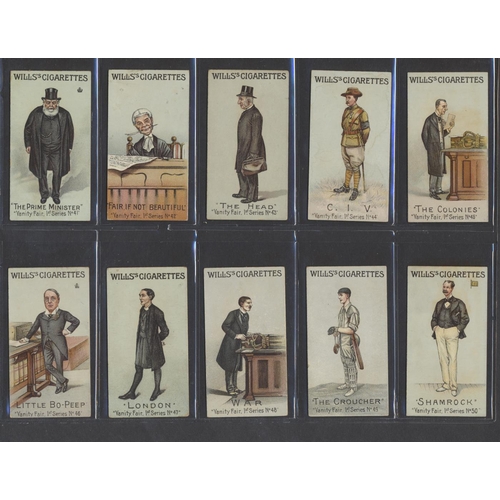 204 - Wills. Complete set of Wills 1902 Vanity Fair 1st series, generally good condition. Qty 50 Cat. £350... 