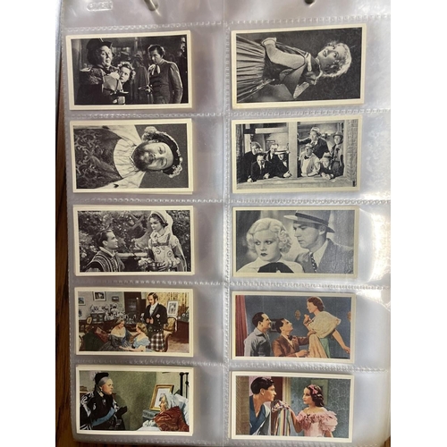 212 - Max. Collection in plastic sleeves with Cinema Cavalcade part sets with black backs (35), second ser... 