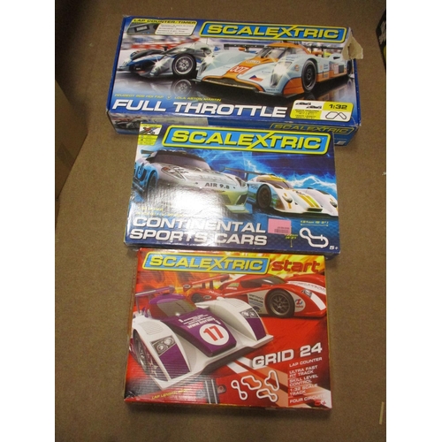 370 - Scalextric. Range of 1/32 scale sets, generally mint in very good to excellent boxes, with C1279, C1... 