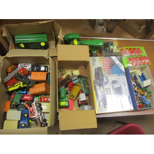 450 - Collection of diecast cars, buses, farm vehicles, etc, assortment of mint in very good to near mint ... 