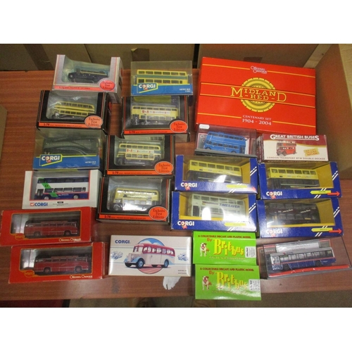 468 - Collection of diecast vehicles, generally mint in very good to near mint boxes, includes Brit-bus, C... 