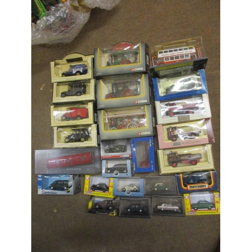 470 - Collection of diecast vehicles and kits, generally mint excellent to near mint boxes, with section o... 