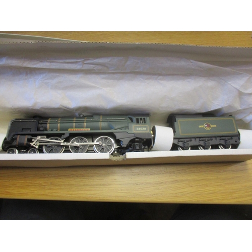 701 - Wrenn. W2239 OO gauge 'Eddystone' BR green 4-6-2 locomotive and tender No.34028, mint in near mint b... 