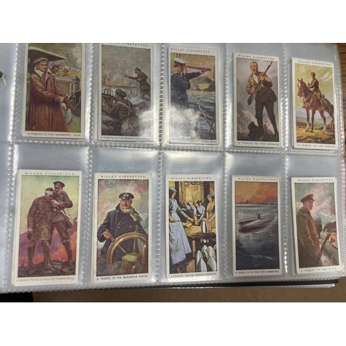 77 - Collection in album with part and complete sets including Morris Marvels of The Universe, Players Do... 