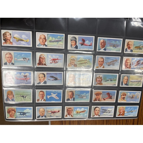 78 - Collection in album of complete sets including Abdulla Feathered Friends, Phillips Aircraft, Carrera... 