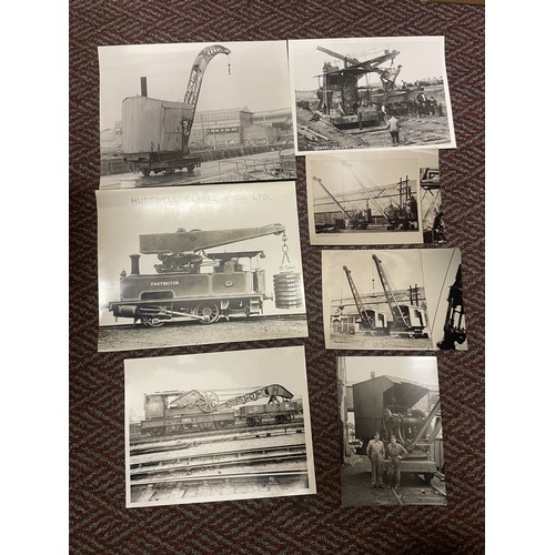 359 - Collection of mainly railway related b/w photos and slides including 2 albums with locomotives, engi... 