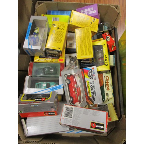 418 - Collection of mainly Cars mint in generally excellent boxes with Burago and Solido with Aircraft fro... 