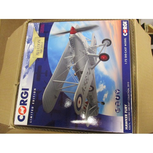 435 - Collection of mainly Aircraft boxed and unboxed in mixed condition with Corgi Aviation Archive and A... 