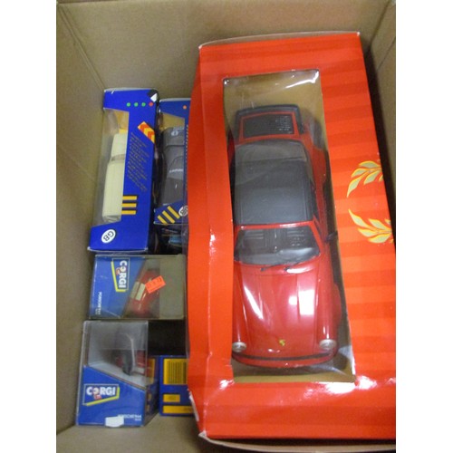 443 - Collection of Cars mint in generally excellent boxes with Burago, Corgi, Polistil and Matchbox etc. ... 