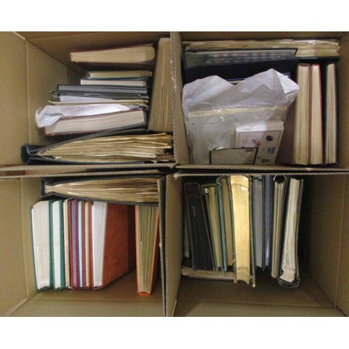 40 - World untidy misc coln in 35 stockbooks/vols, most of the stockbooks being layered with dupl, much U... 