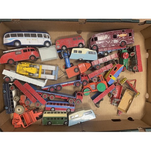 437a - Unboxed collection from the 1950s to 1970s including Matchbox, Dinky, Corgi, Husky etc generally mix... 