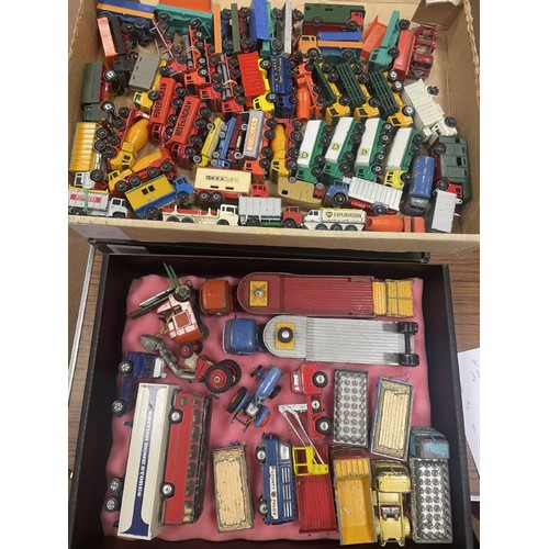 437a - Unboxed collection from the 1950s to 1970s including Matchbox, Dinky, Corgi, Husky etc generally mix... 