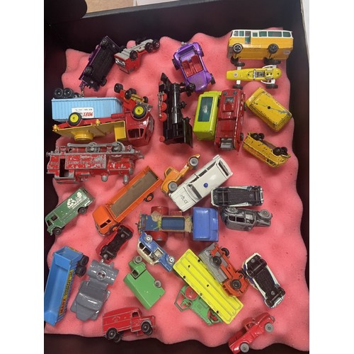 437a - Unboxed collection from the 1950s to 1970s including Matchbox, Dinky, Corgi, Husky etc generally mix... 