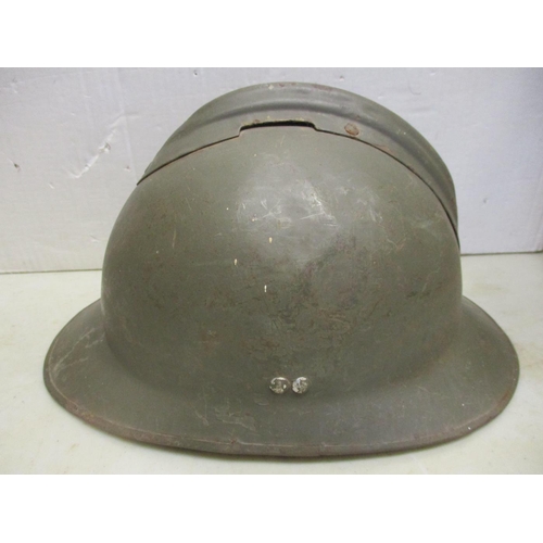 107 - Head dress collection with helmets Czech M1953, British 1988/9 Mk 6 with cover, Dutch post WW2 with ... 