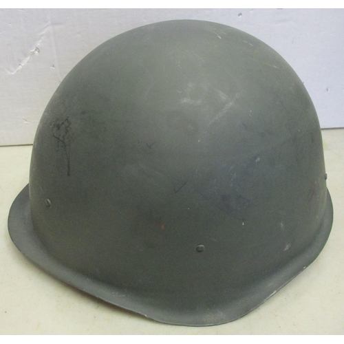 118 - Helmet range all fitted with liners with Swedish M1928 with head badge and 2 decals, Swiss M1918 pai... 