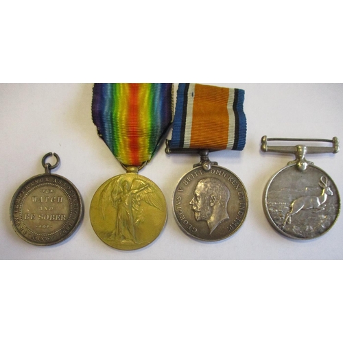 15 - Mixed range with WW1 BWM & Victory Medal to 488437 Spr F.C. Barnard R.E., WW2 Africa Service Medal t... 