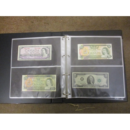 171 - 20th century collection of banknotes in album, generally very fine or better, includes ranges of Can... 