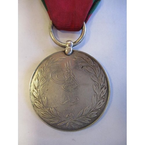 24 - Heavy Brigade charger's 1855 Crimea Medal (Sardinia) re-named in upright capitals to Francis Sutherl... 