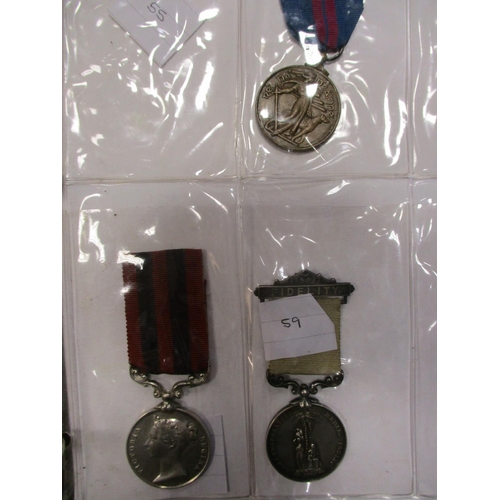 4 - Collection in medal album with 1884-6 Khedive's Star, WW1 Mercantile Marine War Medal to George H. H... 