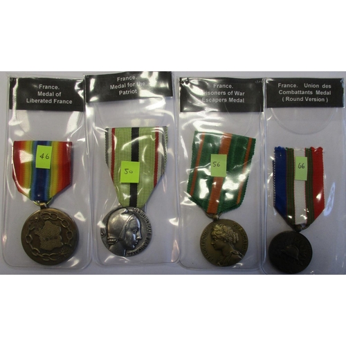 67 - France. Collection including 1914-1918 Croix de Guerre, Croix de Guerre Overseas Operations, Medaill... 