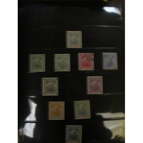 168 - Barbados. Early to modern mint and used coln in binder incl 1874-5 1d og, 1882-6 vals to 5/- incl 3d... 