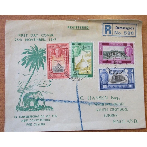 67 - Bc covers QV-QE11  incl GB, Aden Burma India Rhodesia also a nice range of early  Malaya states incl... 