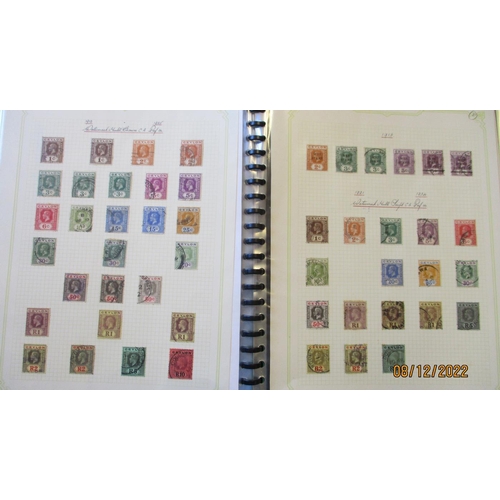 103 - World misc early to modern M/U, coln in 4 binders a 1 SG. King George V1 album incl Ceylon 1866-8 bo... 