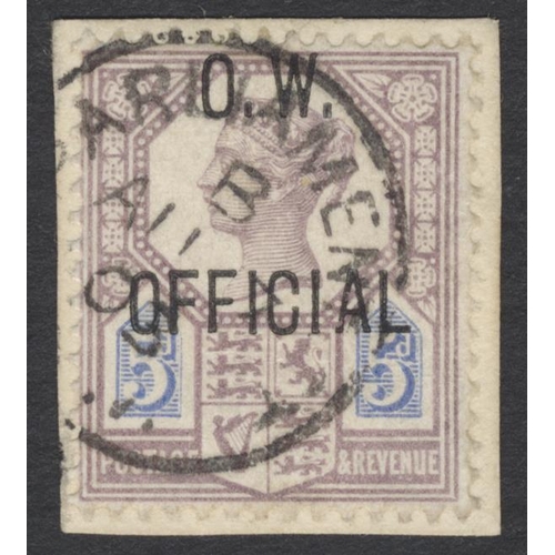 462 - Officials. A very interesting range of GB Officials, mainly FU, seln on s/page incl IR 1882-1901 6d ... 