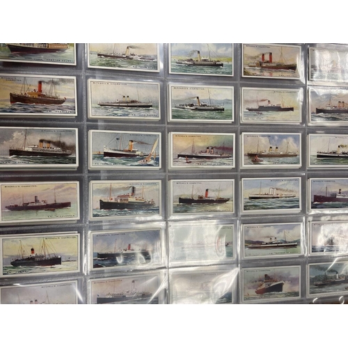 53 - Collection in plastic sleeves with complete and part sets including American Tobaccos Old Ships (Ser... 