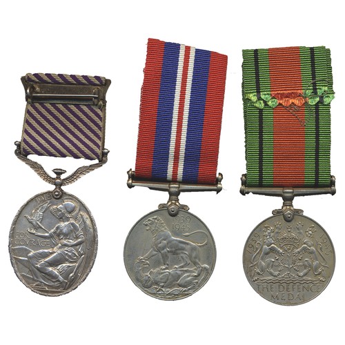 54 - WW2 Distinguished Flying Medal, Polish Medal of Military Virtue (Virtuti Militari), Polish Cross of ... 