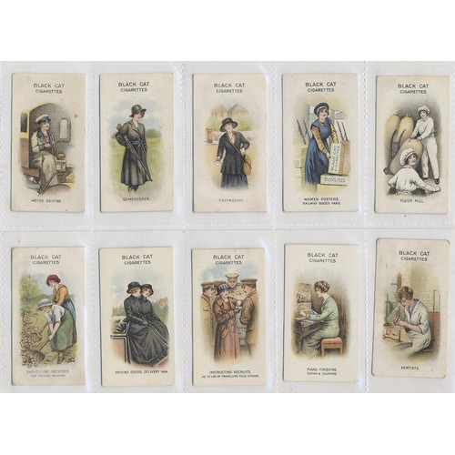 88A - Carreras. 1916 Women on war work complete set, generally fair to good condition. (R)