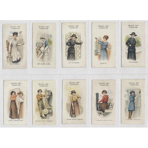 88A - Carreras. 1916 Women on war work complete set, generally fair to good condition. (R)