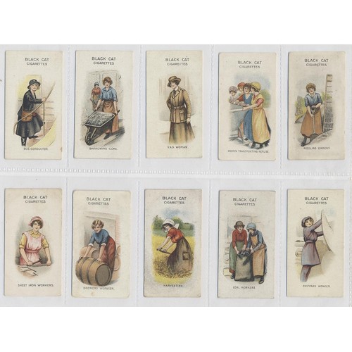 88A - Carreras. 1916 Women on war work complete set, generally fair to good condition. (R)