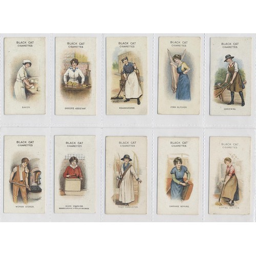 88A - Carreras. 1916 Women on war work complete set, generally fair to good condition. (R)