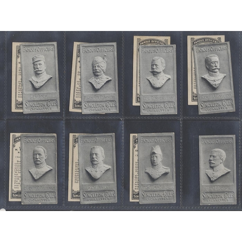 111A - Singleton & Cole. 1915 Famous officers part set in plastic sleeves, generally very good to excellent... 