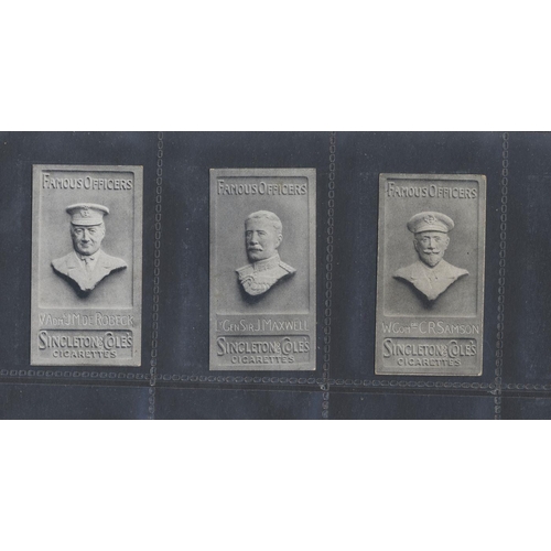 111A - Singleton & Cole. 1915 Famous officers part set in plastic sleeves, generally very good to excellent... 