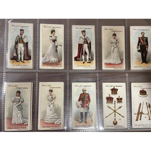 120 - Wills. 1902 Coronation Series complete set in plastic sleeves generally good. Cat. £390. (R)