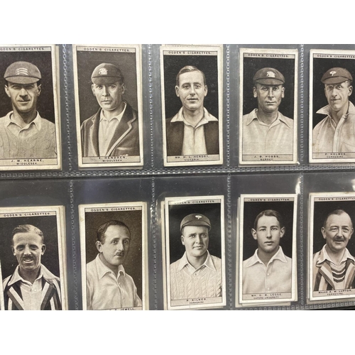 14 - Collection in 8 albums including complete sets with Barratt Test Cricketers, Churchman Famous Cricke... 