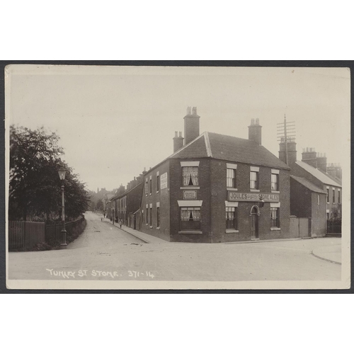 207 - Staffordshire. Coln. in 2 modern albums of mainly Stone and some Tamworth. Stone incl. RP and ptd. s... 