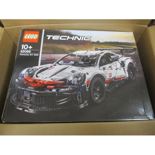 268 - Lego Technic. Pair of built car kits in excellent condition, with 42096 Porsche 911 RSR (includes bo... 