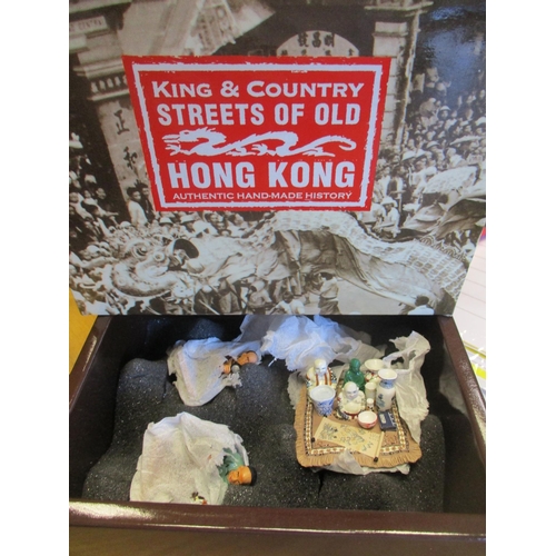 313 - King & Country. Streets of Old Hong Kong collection with 2 and 3 piece sets with Nos 104M, 107M, 110... 