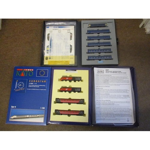 533 - Range of N gauge train sets, generally mint in excellent boxes, with Dapol ND-122 'Virgin Trains', K... 