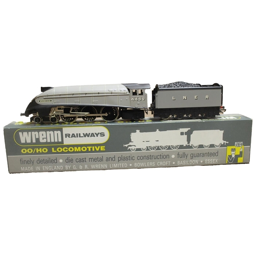 701 - Wrenn. OO gauge LNER Class A4 4-6-2 LNER 4489 'Woodcock' workshop grey, Mk1 with large wheels, locom... 