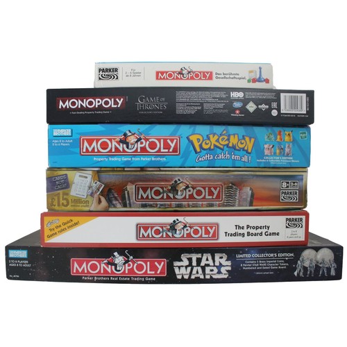 265 - Range of Monopoly Collector's Edition sets, generally in very good to near mint boxes, with Star War... 