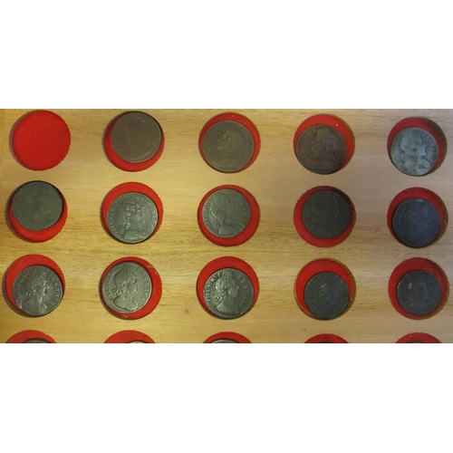 207 - Collection of half pennies ranging from Charles II to Elizabeth II, generally fair/fine to near very... 